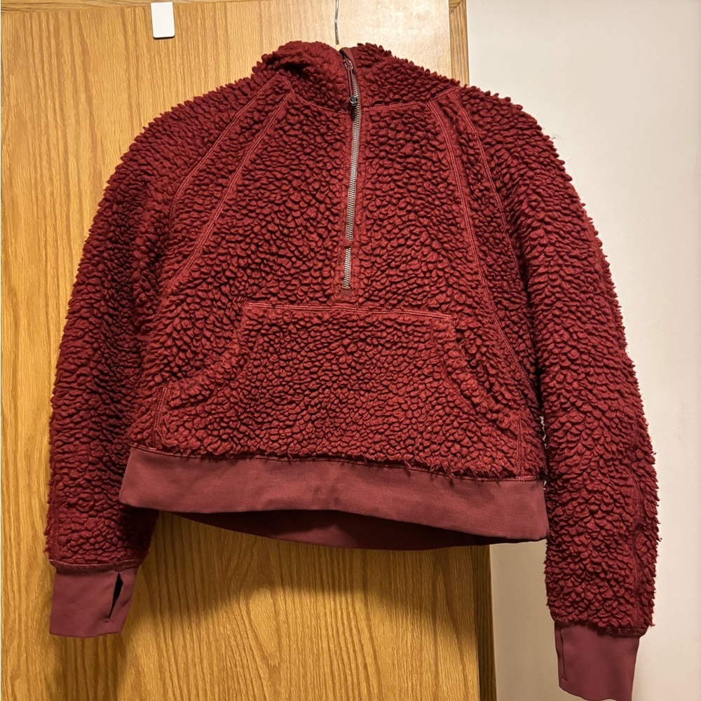 Scuba oversized hoodie Sherpa fleece